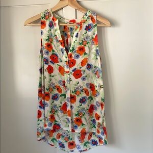 Joie Floral Sleeveless Blouse